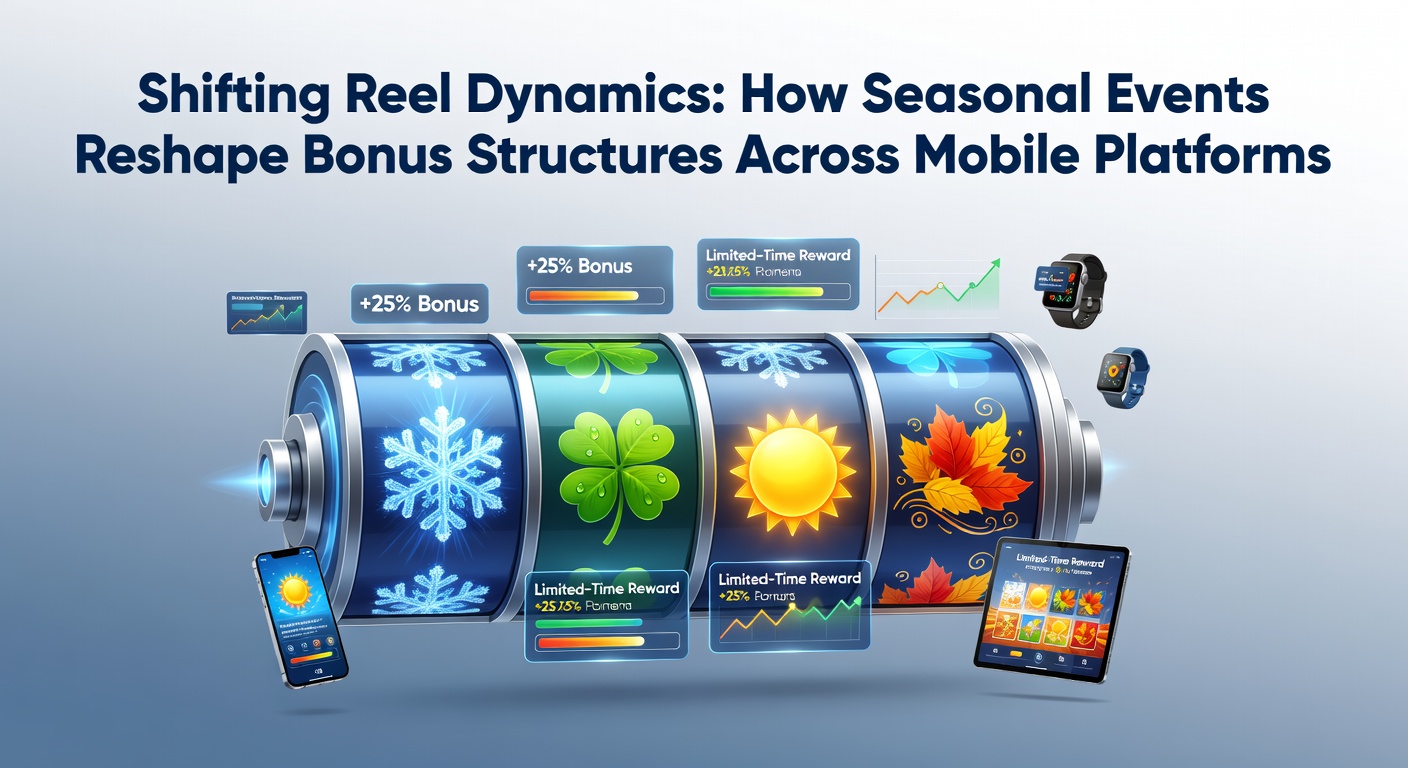 Mobile slot interface displaying seasonal bonus multipliers and themed reel animations during a holiday event