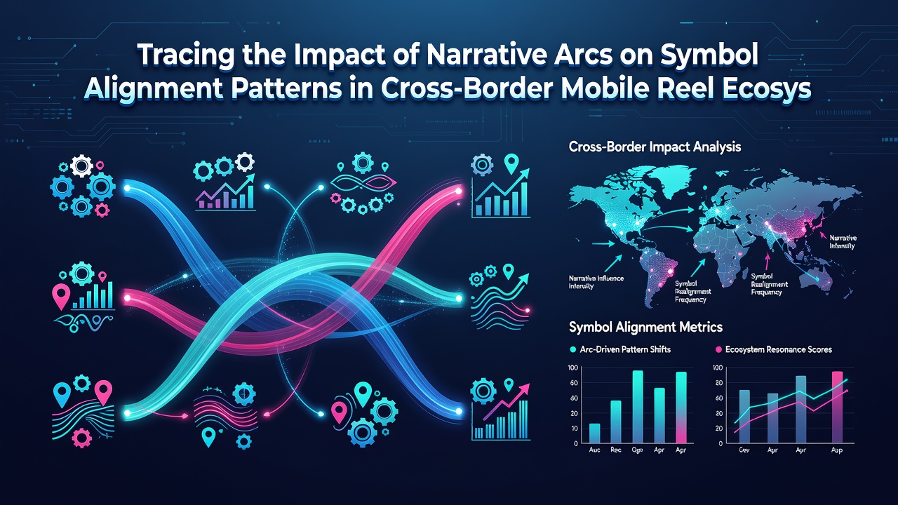 Data visualization of symbol alignment shifts tied to narrative progression in mobile reel platforms